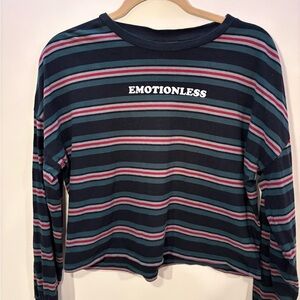 Black Matter Multicolor Striped Top